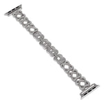 Hearts Crossed Diamond Metal Watch Band, For Apple Watch Series 4 44mm, For Apple Watch Series 4 40mm, For Apple Watch Series 3 38mm, For Apple Watch Series 3 42mm, For Apple Watch Series 2 42mm, For Apple Watch Series 2 38mm, For Apple Watch 42mm     ...