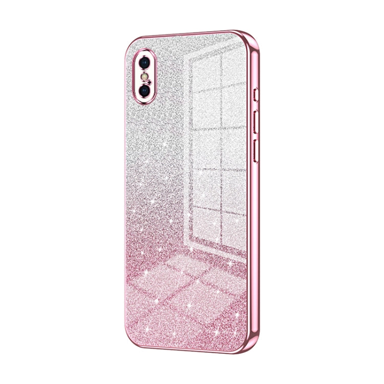 Gradient Glitter Powder Electroplated Phone Case, For iPhone 11 Pro Max, For iPhone 11, For iPhone 11 Pro, For iPhone X / XS, For iPhone XR, For iPhone XS Max