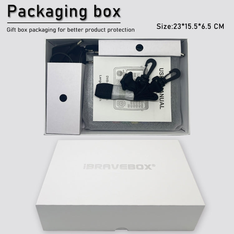 جهاز قياس إشارة الأقمار الصناعية الرقمي iBRAVEBOX V10 Finder Max بشاشة 4.3 بوصة، يدعم DVB-S/S2/S2X، قابس الاتحاد الأوروبي، الولايات المتحدة، المملكة المتحدة، أستراليا