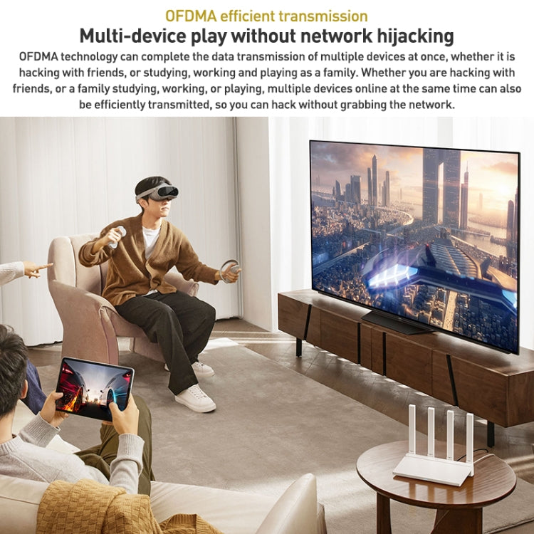 راوتر شاومي أصلي AX3000T ثنائي النطاق 2.4GHz/5GHz مع معالج 1.3GHz يدعم اتصال NFC، قابس الولايات المتحدة، AX3000T