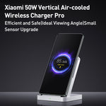 شاحن لاسلكي عمودي أصلي من شاومي 50W مع تبريد هوائي برو