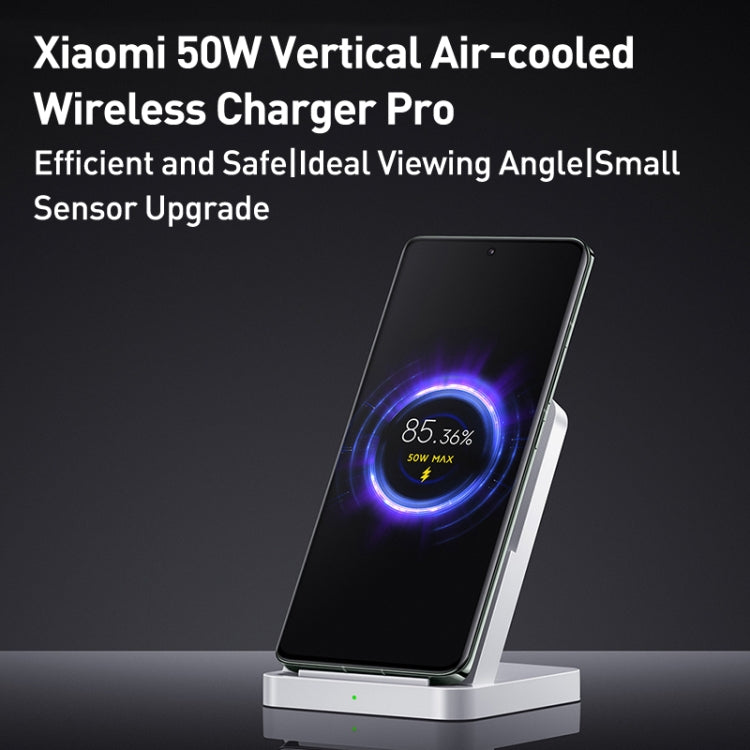 شاحن لاسلكي عمودي أصلي من شاومي 50W مع تبريد هوائي برو