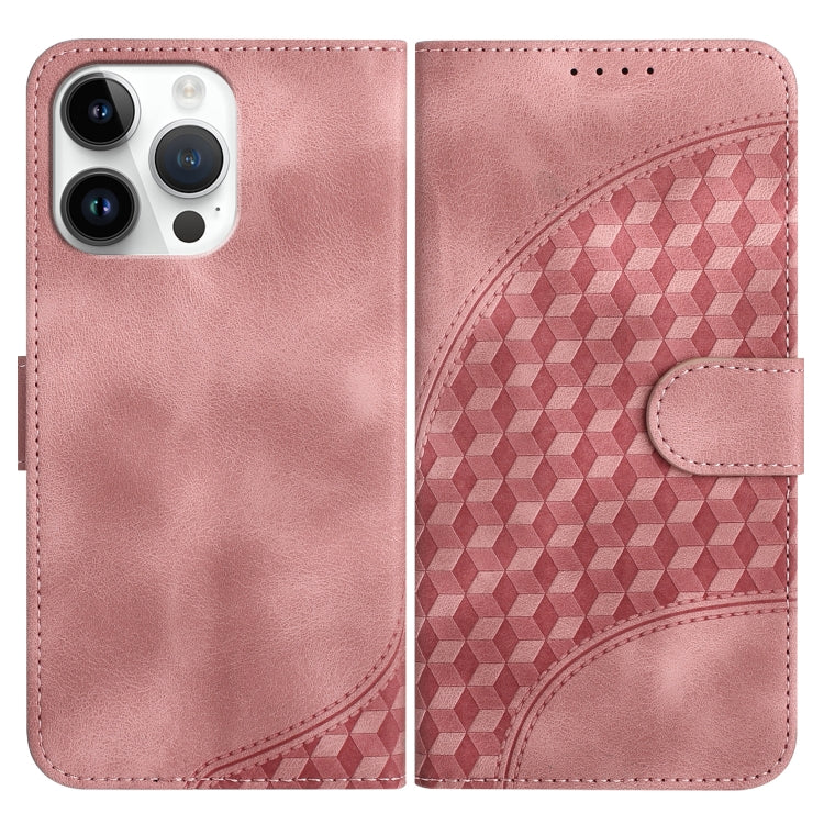 YX0060 Elephant Head Embossed Phone Leather Case with Lanyard, For iPhone 16 Pro, For iPhone 16 Plus, For iPhone 16, For iPhone 15 Pro Max, For iPhone 15 Pro, For iPhone 15 Plus