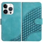YX0060 Elephant Head Embossed Phone Leather Case with Lanyard, For iPhone 16 Pro, For iPhone 16 Plus, For iPhone 16, For iPhone 15 Pro Max, For iPhone 15 Pro, For iPhone 15 Plus
