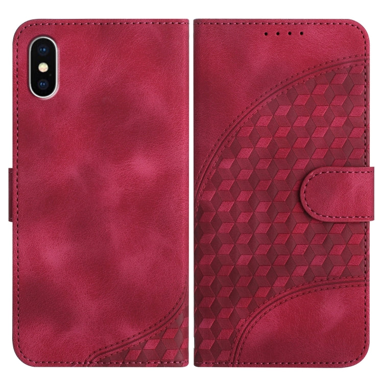 YX0060 Elephant Head Embossed Phone Leather Case with Lanyard, For iPhone 12 mini, For iPhone 11 Pro Max, For iPhone 11, For iPhone 11 Pro, For iPhone XS / X, For iPhone XR
