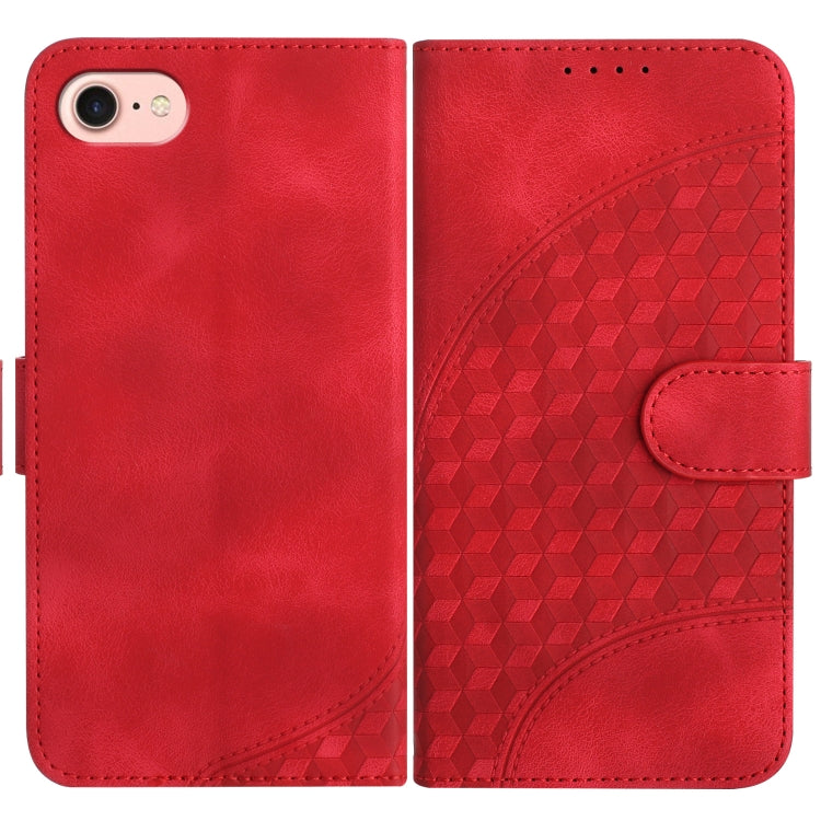 YX0060 Elephant Head Embossed Phone Leather Case with Lanyard, For iPhone 15, For iPhone 14 Plus, For iPhone 14, For iPhone 14 Pro, For iPhone 14 Pro Max, For iPhone SE 2022/SE 2020/6/7/8