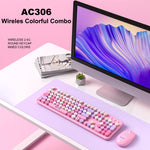 AULA AC306 104 Keys Retro Wireless Keyboard + Mouse Combo Set