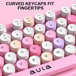 AULA AC306 104 Keys Retro Wireless Keyboard + Mouse Combo Set