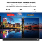 15.6 inch HDR 1080P IPS Screen Portable Monitor, 15.6 inch 1080P