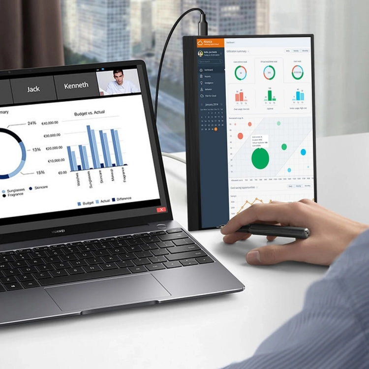 15.6 inch HDR 1080P IPS Screen Portable Monitor, 15.6 inch 1080P