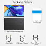 15.6 inch HDR 1080P IPS Screen Portable Monitor, 15.6 inch 1080P