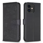 Four-leaf Embossed Leather Phone Case, For iPhone 7 / 8 / SE 2022, For iPhone 13 Pro Max, For iPhone 13 Pro, For iPhone 13, For iPhone 12 / 12 Pro, For iPhone 12 Pro Max, For iPhone 11 Pro Max, For iPhone 11