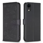 Four-leaf Embossed Leather Phone Case, For iPhone 11 Pro, For iPhone X / XS, For iPhone XR, For iPhone XS Max, For iPhone 7 Plus / 8 Plus
