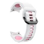 Wave Texture Two Color Silicone Watch Band, For Samsung Galaxy Watch 6