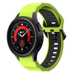 Wave Texture Two Color Silicone Watch Band, For Samsung Galaxy Watch 6