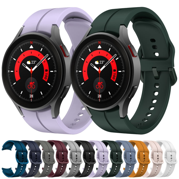 Colorful Buckle Silicone Watch Band, For Samsung Galaxy Watch 6 / 6 Classic