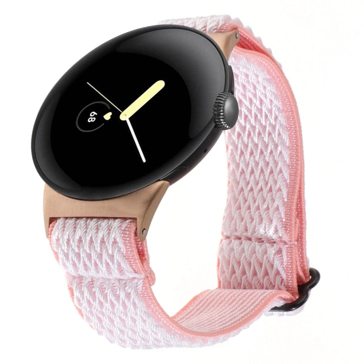 20mm Wave Braided Nylon Watch Band, For Google Pixel Watch 4 / 3 / 2 / 1 41mm