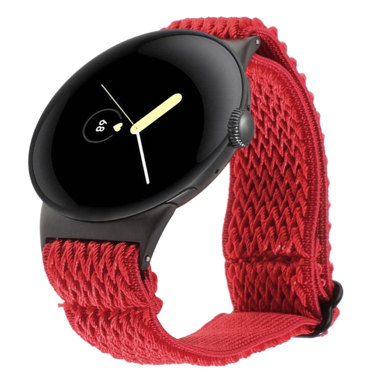 20mm Wave Braided Nylon Watch Band, For Google Pixel Watch 4 / 3 / 2 / 1 41mm