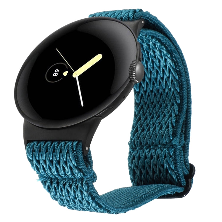 20mm Wave Braided Nylon Watch Band, For Google Pixel Watch 4 / 3 / 2 / 1 41mm