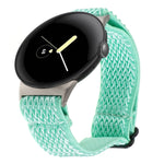 20mm Wave Braided Nylon Watch Band, For Google Pixel Watch 4 / 3 / 2 / 1 41mm