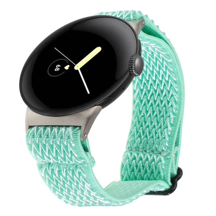 20mm Wave Braided Nylon Watch Band, For Google Pixel Watch 4 / 3 / 2 / 1 41mm