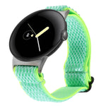 20mm Wave Braided Nylon Watch Band, For Google Pixel Watch 4 / 3 / 2 / 1 41mm