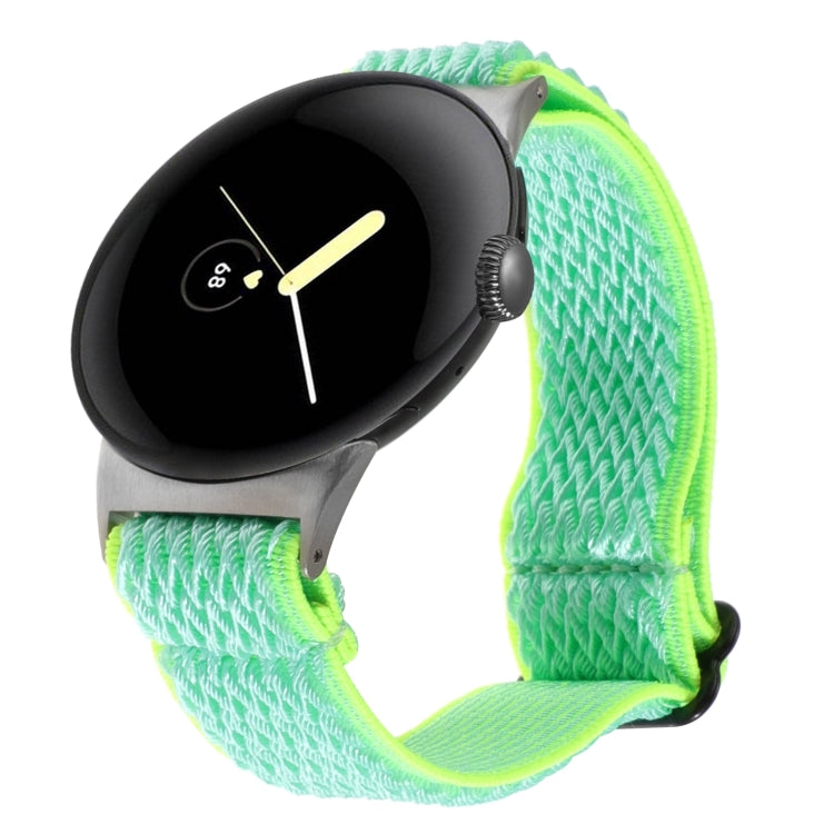 20mm Wave Braided Nylon Watch Band, For Google Pixel Watch 4 / 3 / 2 / 1 41mm