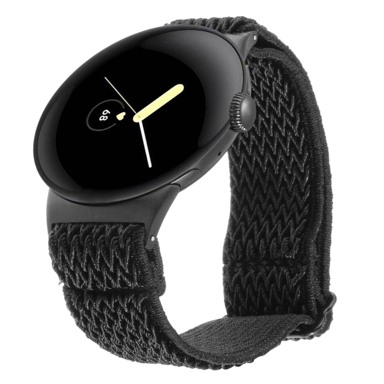 20mm Wave Braided Nylon Watch Band, For Google Pixel Watch 4 / 3 / 2 / 1 41mm