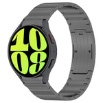 Button Style One-bead Metal Watch Band, For Samsung Galaxy Watch6/6 Classic/5/5 Pro