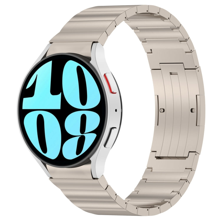 Button Style One-bead Metal Watch Band, For Samsung Galaxy Watch6/6 Classic/5/5 Pro