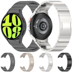 Button Style One-bead Metal Watch Band, For Samsung Galaxy Watch6/6 Classic/5/5 Pro