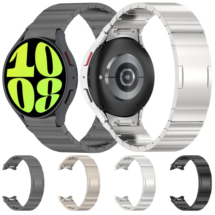 Button Style One-bead Metal Watch Band, For Samsung Galaxy Watch6/6 Classic/5/5 Pro