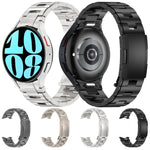 Button Style Pure Titanium Metal Watch Band, For Samsung Galaxy Watch6/6 Classic/5/5 Pro