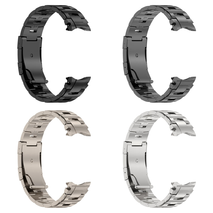 Button Style Pure Titanium Metal Watch Band, For Samsung Galaxy Watch6/6 Classic/5/5 Pro