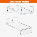 YX075 6pcs / Set Acrylic Storage Rack Anime Ornaments Wall Mounted Display Bracket, YX075