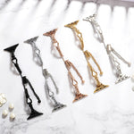 Twist Metal Bracelet Chain Watch Band, For Apple Watch Series 4 44mm, For Apple Watch Series 4 40mm, For Apple Watch Series 3 38mm, For Apple Watch Series 3 42mm, For Apple Watch Series 2 42mm, For Apple Watch Series 2 38mm, For Apple Watch 42mm       ...