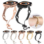 Twist Metal Bracelet Chain Watch Band, For Apple Watch Series 4 44mm, For Apple Watch Series 4 40mm, For Apple Watch Series 3 38mm, For Apple Watch Series 3 42mm, For Apple Watch Series 2 42mm, For Apple Watch Series 2 38mm, For Apple Watch 42mm       ...