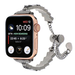 Shell Beads Chain Bracelet Metal Watch Band, For Apple Watch 42mm, For Apple Watch 38mm