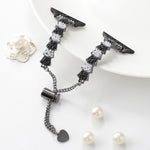 Shell Beads Chain Bracelet Metal Watch Band, For Apple Watch 42mm, For Apple Watch 38mm