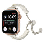Shell Beads Chain Bracelet Metal Watch Band, For Apple Watch 42mm, For Apple Watch 38mm