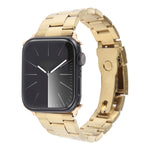 Three-Bead Stainless Steel Watch Band, For Apple Watch Ultra 49mm, For Apple Watch Series 8 41mm, For Apple Watch Series 8 45mm, For Apple Watch SE 2022 40mm, For Apple Watch SE 2022 44mm