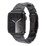 Three-Bead Stainless Steel Watch Band, For Apple Watch Series 7 41mm, For Apple Watch Series 7 45mm, For Apple Watch SE 40mm, For Apple Watch SE 44mm, For Apple Watch Series 6 40mm