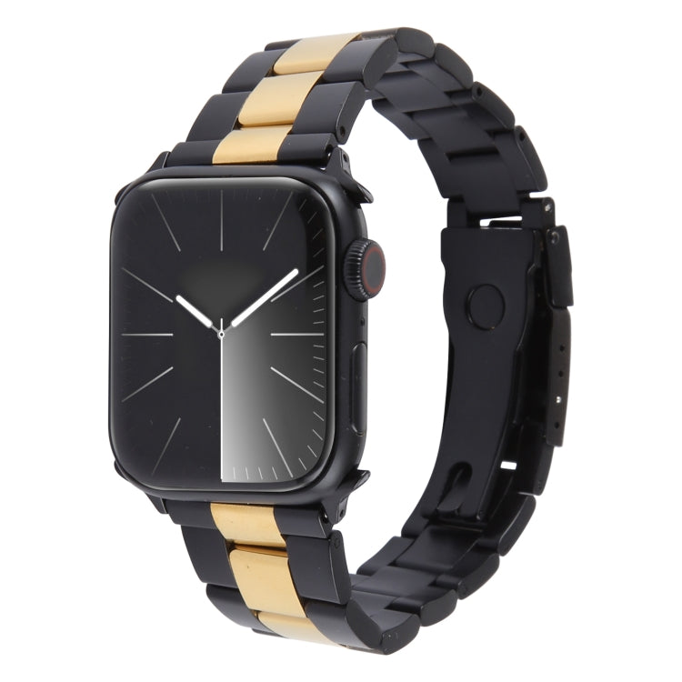 سوار ساعة من الفولاذ المقاوم للصدأ بتصميم ثلاث خرزات، لساعة آبل سيريس 3 مقاس 38مم، لساعة آبل سيريس 3 مقاس 42مم، لساعة آبل سيريس 2 مقاس 42مم، لساعة آبل سيريس 2 مقاس 38مم، لساعة آبل مقاس 42مم