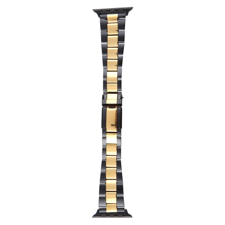 Three-Bead Stainless Steel Watch Band, For Apple Watch 38mm