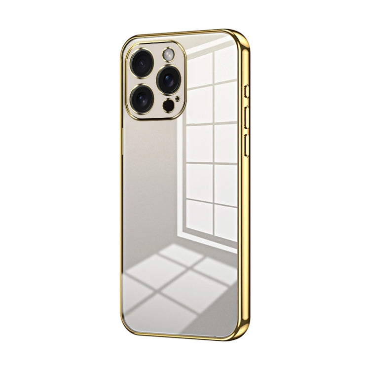 Transparent Plating Fine Hole Phone Case, For iPhone 16 Pro, For iPhone 16 Plus, For iPhone 16, For iPhone 15 Pro Max, For iPhone 15 Pro, For iPhone 15 Plus