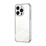 Transparent Plating Fine Hole Phone Case, For iPhone 16 Pro, For iPhone 16 Plus, For iPhone 16, For iPhone 15 Pro Max, For iPhone 15 Pro, For iPhone 15 Plus