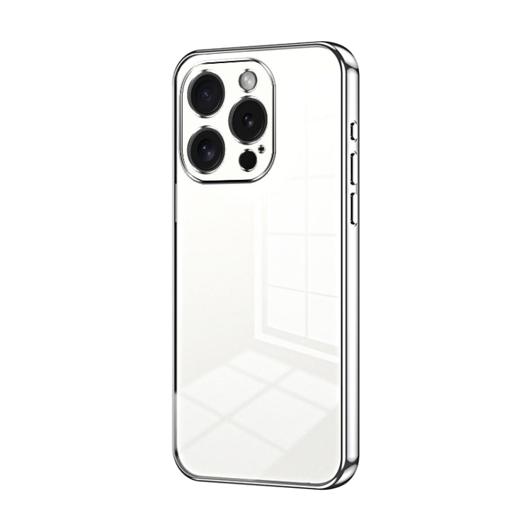 Transparent Plating Fine Hole Phone Case, For iPhone 16 Pro, For iPhone 16 Plus, For iPhone 16, For iPhone 15 Pro Max, For iPhone 15 Pro, For iPhone 15 Plus