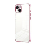 Transparent Plating Fine Hole Phone Case, For iPhone 16 Pro, For iPhone 16 Plus, For iPhone 16, For iPhone 15 Pro Max, For iPhone 15 Pro, For iPhone 15 Plus
