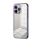 Transparent Plating Fine Hole Phone Case, For iPhone 13 Pro Max, For iPhone 13 Pro, For iPhone 13, For iPhone 12, For iPhone 12 Pro Max, For iPhone 12 Pro