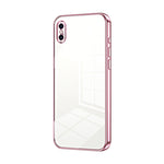 Transparent Plating Fine Hole Phone Case, For iPhone 11 Pro Max, For iPhone 11, For iPhone 11 Pro, For iPhone X / XS, For iPhone XR, For iPhone XS Max